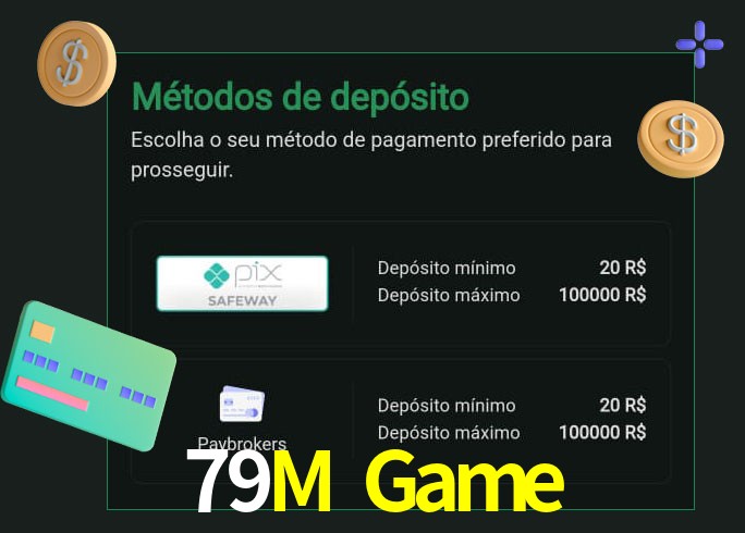 O cassino 79M Game oferece uma grande variedade de métodos de pagamento